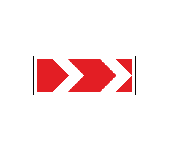 Знак 1.34.1 Направление поворота (средний)