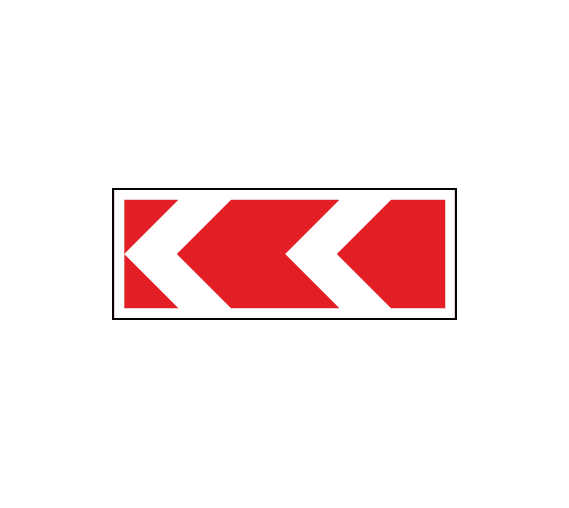 Знак 1.34.2 Направление поворота (средний)