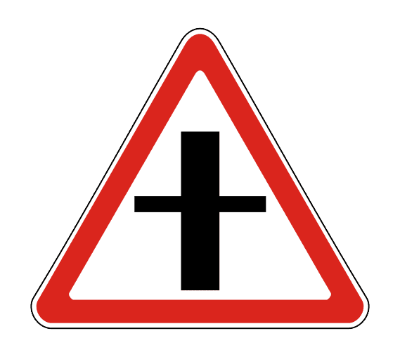Знак 2.3.1 Пересечение с второстепенной дорогой