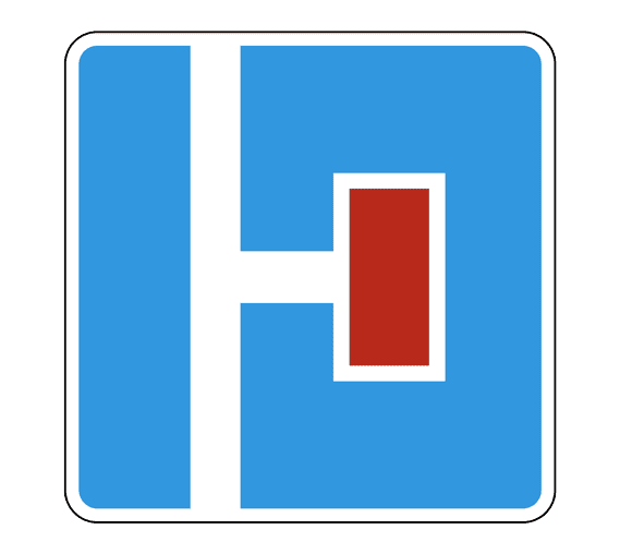 Знак 6.8.2 Тупик