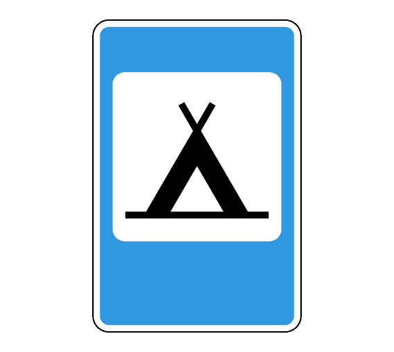 Знак 7.10 Кемпинг