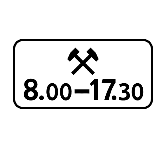 Знак 8.5.6 Время действия
