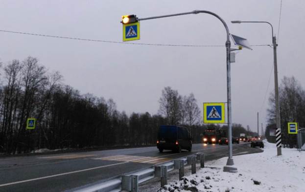 Трассу «Кола» в районе поселка Синявино избавили от опасного поворота